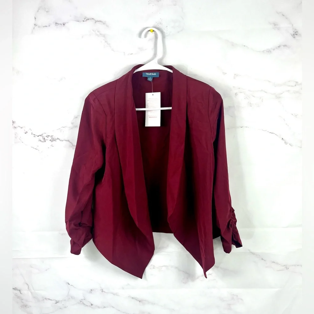 NEW WITH TAGS MODCLOTH Marketing Maven Draped Blazer - Picture 3 of 5